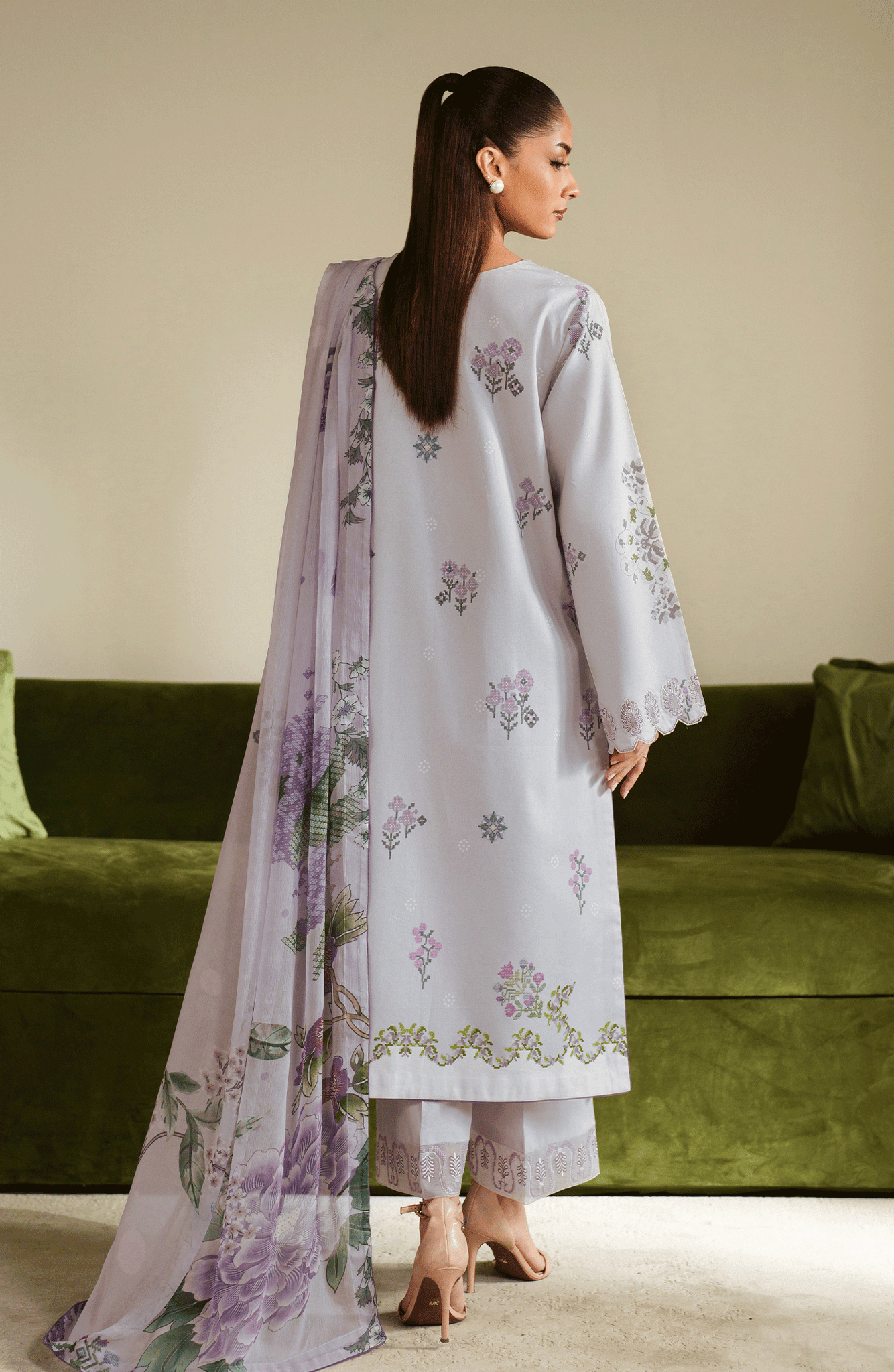 Seran | Ilara Cambric | LAVARA - Pakistani Designer Dress - by Seran - Type : Ladies Clothes - 100% Original at Saira Sultan
