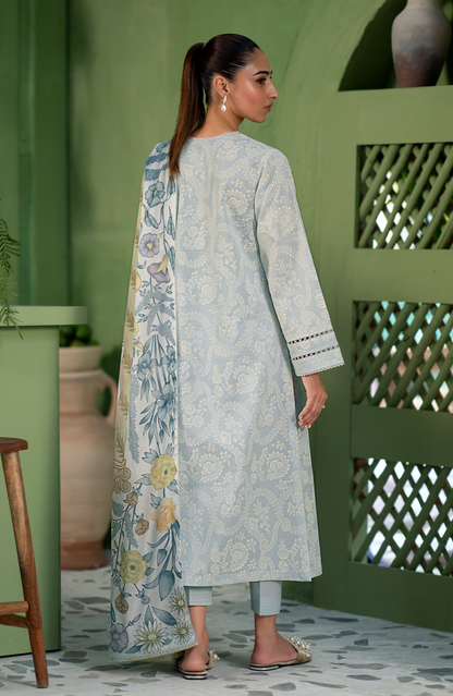 Seran | Artisan Lawn 25 | GLACE S Ice Blue Lawn