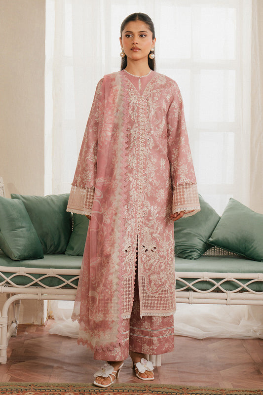 Ayzel | Armelia Printed Lawn 25 | Sylvie XS Powder Pink Lawn