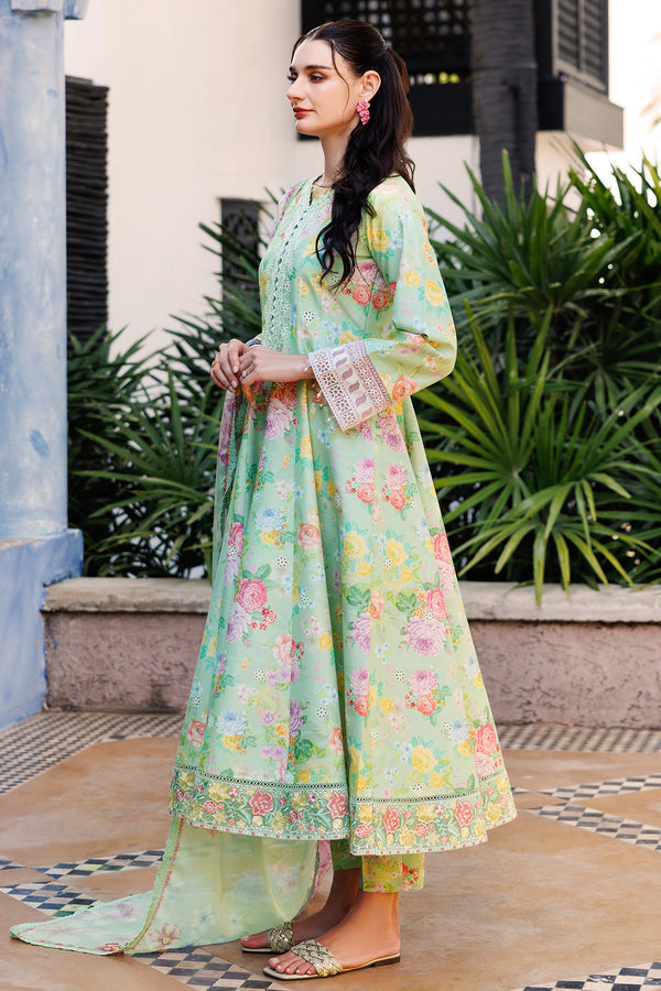 Farasha | Printed Essentials | Mint Dew XL Mint Green Lawn