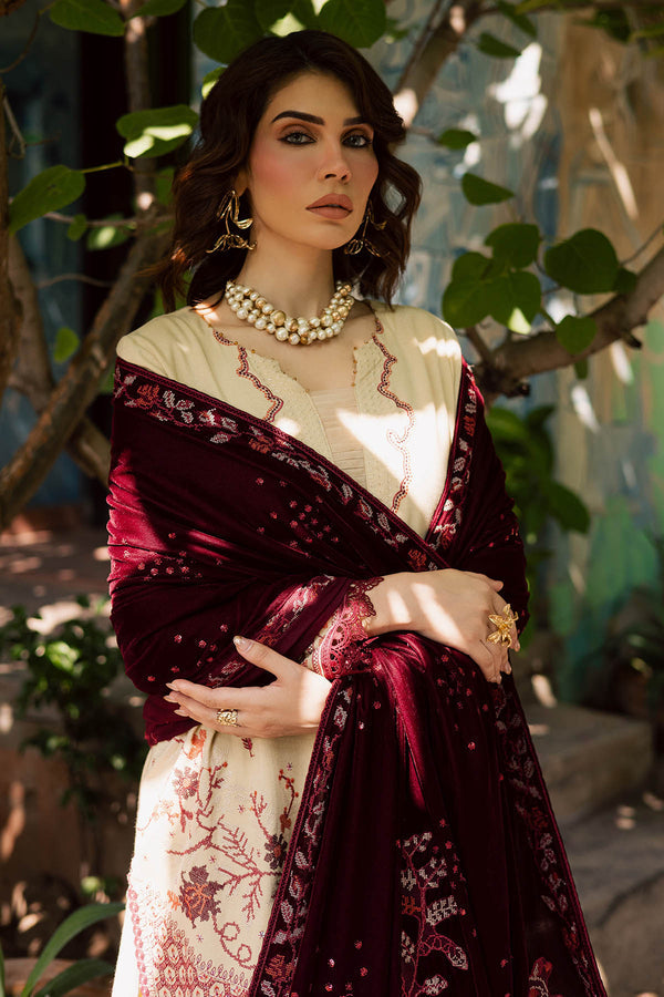 Nureh | Exclusive Leather Peach | NE-181 by Nureh - Designer Dress - Type : Ladies Clothes - Available at Saira Sultan - 100% Original 