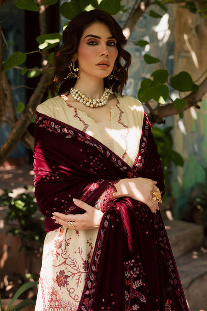 Nureh | Exclusive Leather Peach | NE-181 by Nureh - Designer Dress - Type : Ladies Clothes - Available at Saira Sultan - 100% Original 