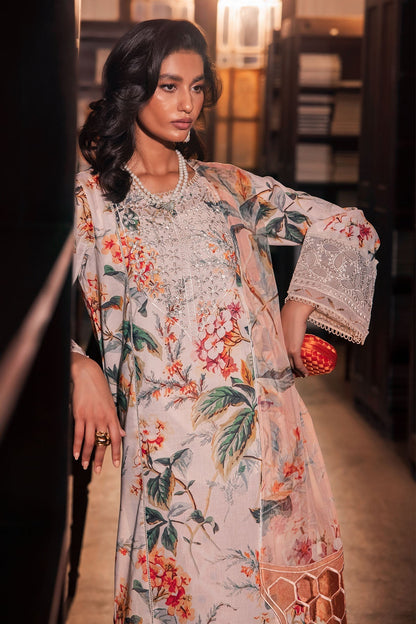 Nureh | Glam Girl Lawn | GL-13 L Pale Peach Lawn