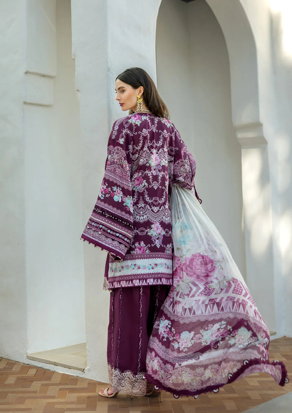 Elaf Premium | Signature 25 | ETS-06B AZOTIC S Magenta Lawn