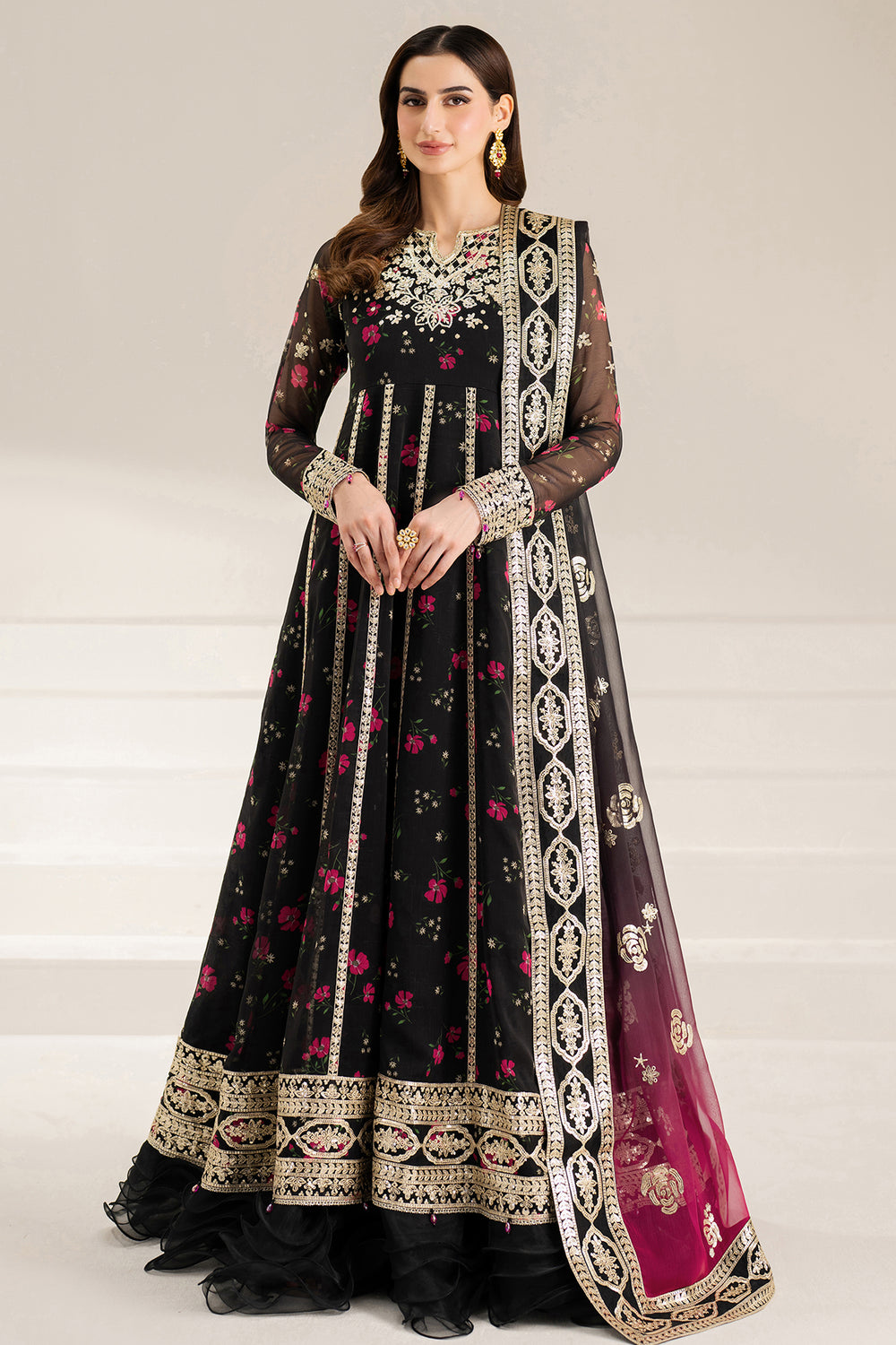 Farasha | Fiorella Formals | Fuchsia Night - Pakistani Designer Dress - by Farasha - Type : Ladies Clothes - 100% Original at Saira Sultan