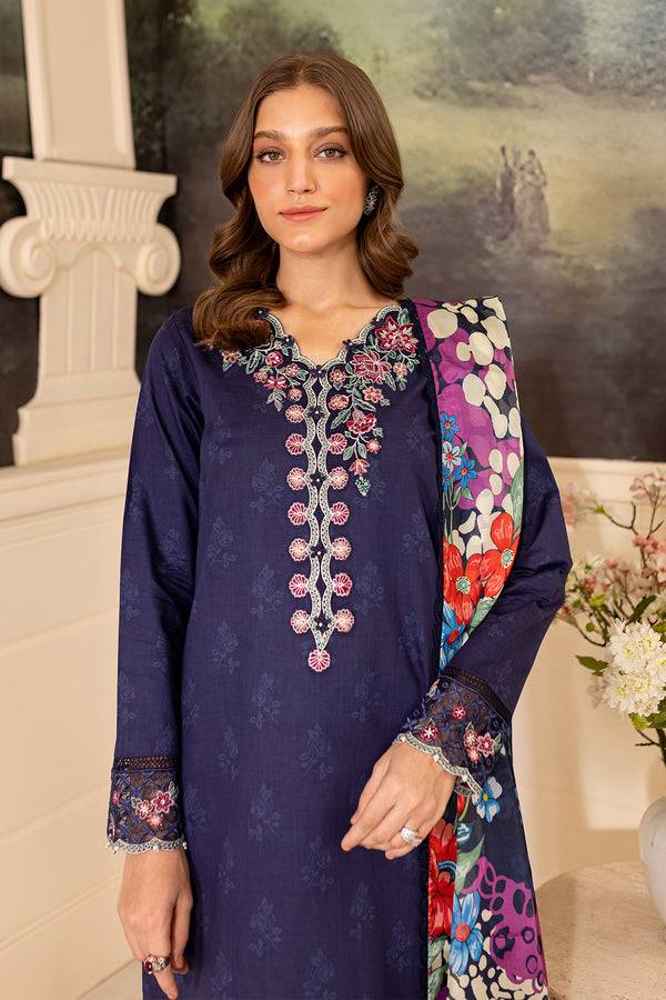 Farasha | Seraya Lawn 24 | INDIGO - Pakistani Designer Dress - by Farasha | Type: Luxury - 100% Original at Saira Sultan