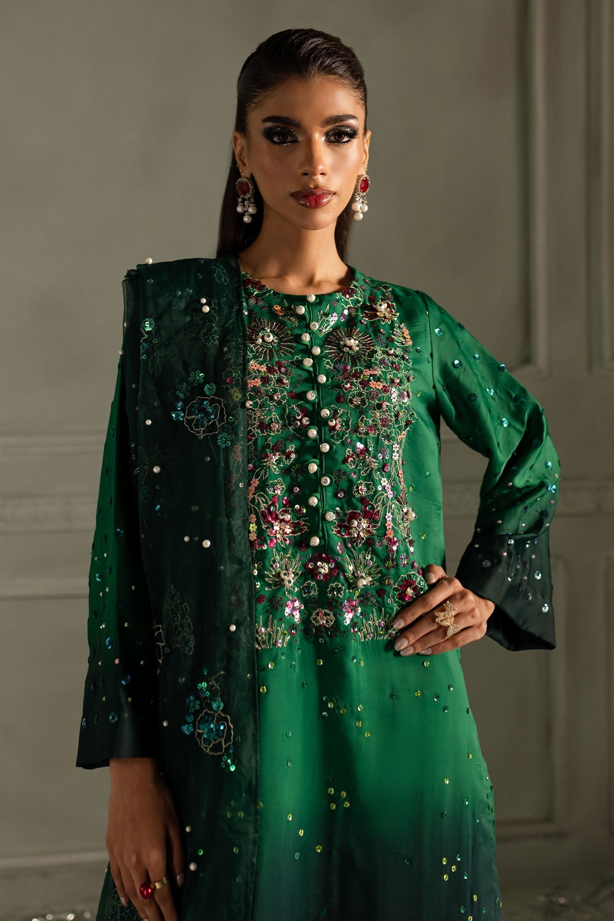 Nureh | Fancy Formals | Ruby Rush TW-09 - Pakistani Designer Dress - by Nureh - Type : Ladies Clothes - 100% Original at Saira Sultan
