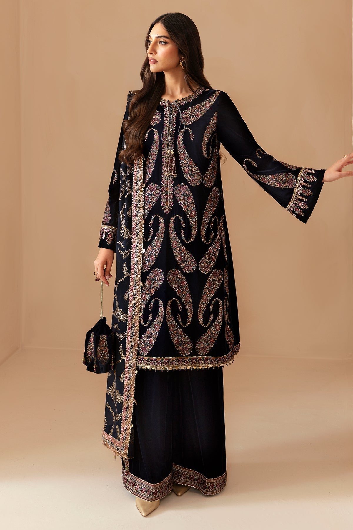 Jazmin | Velvet Edit 24 | Velvet Formal VF-2024 - Pakistani Designer Dress - by Jazmin | Type: Formal - 100% Original at Saira Sultan