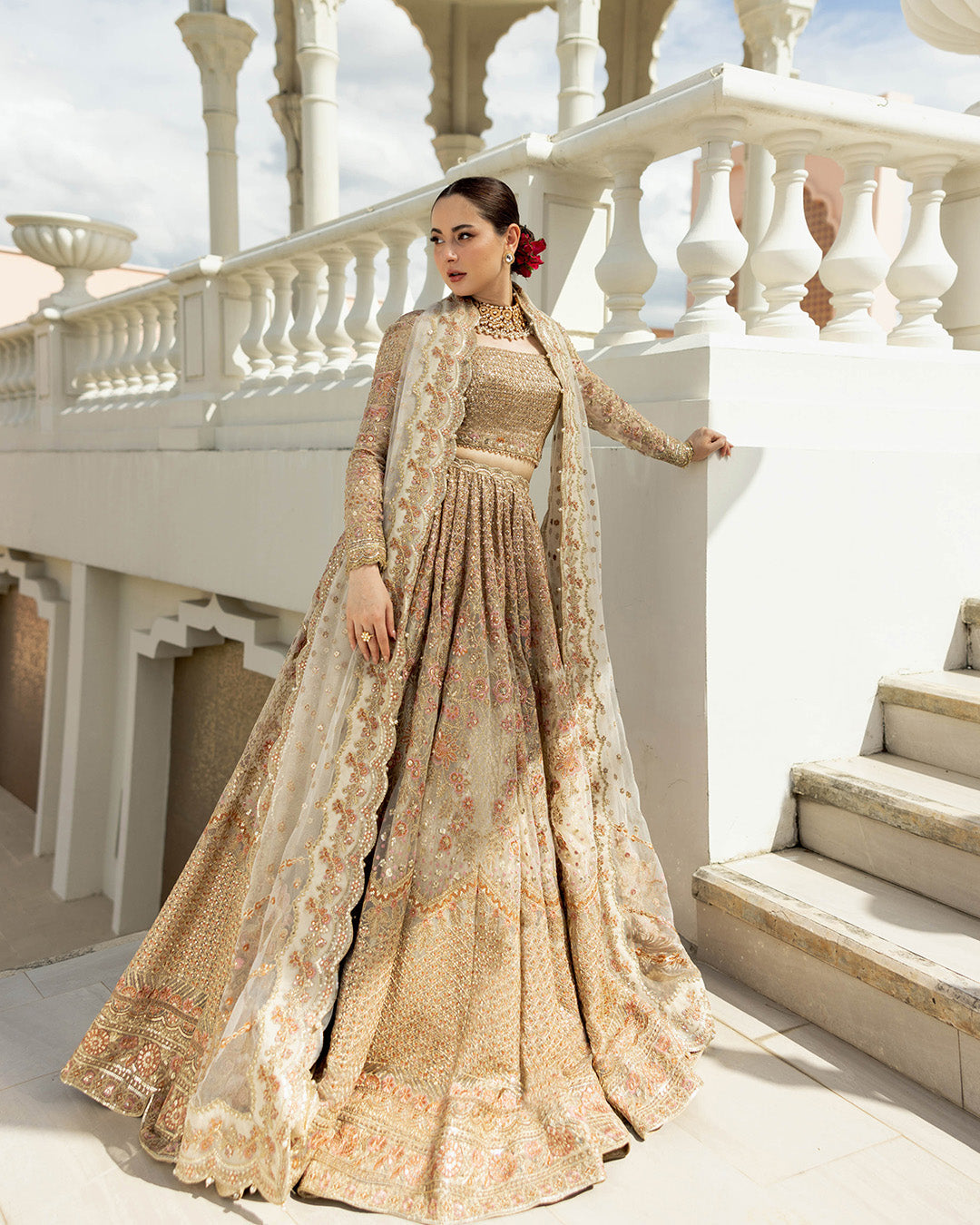 Faiza Saqlain | Neorah 24' RTW | Jemina (Pishwas) M Ivory Gold