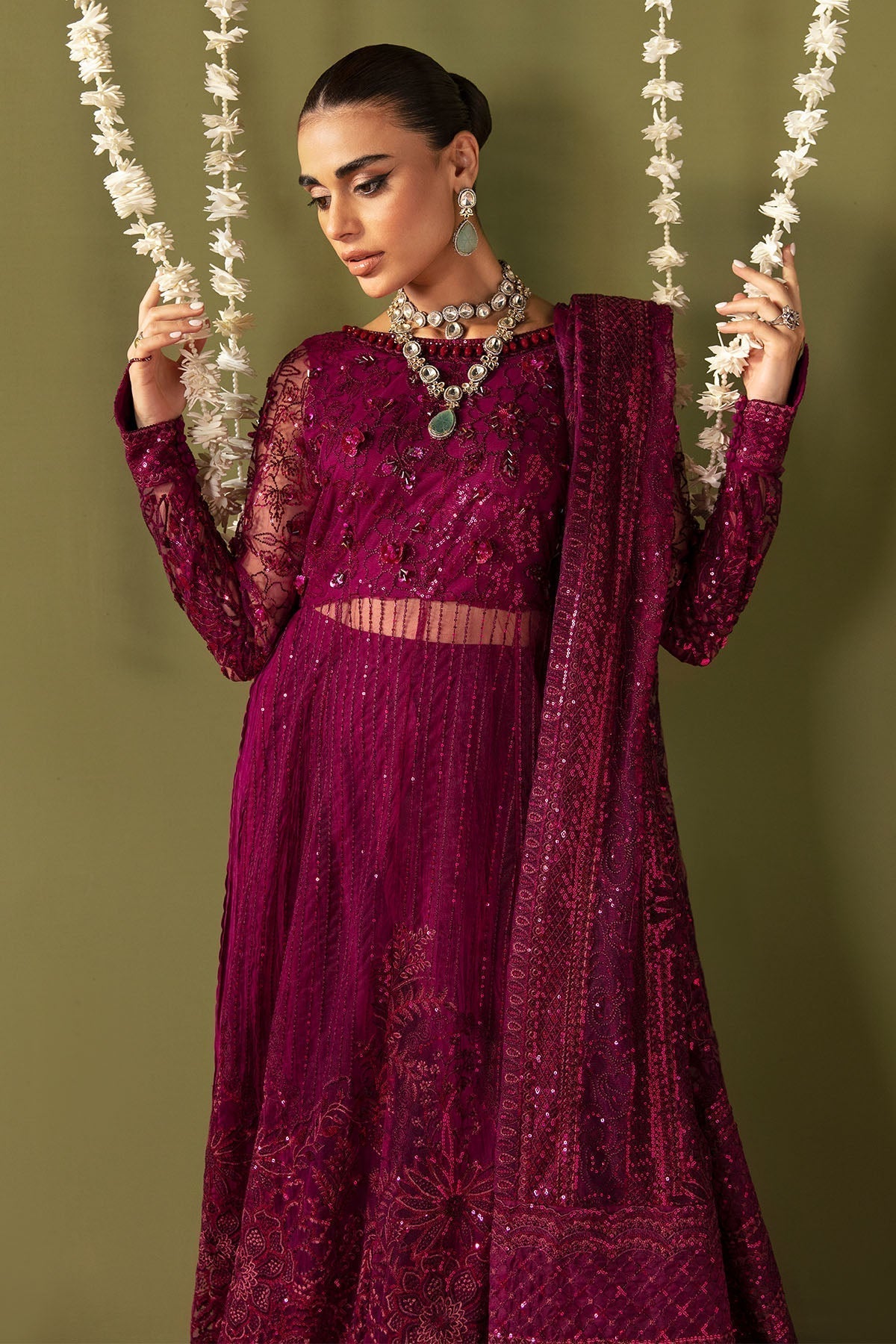 Nureh | Jhoomro Wedding Formals | NL-56 - ANARI - Pakistani Designer Dress - by Nureh | Type: Bridal - 100% Original at Saira Sultan