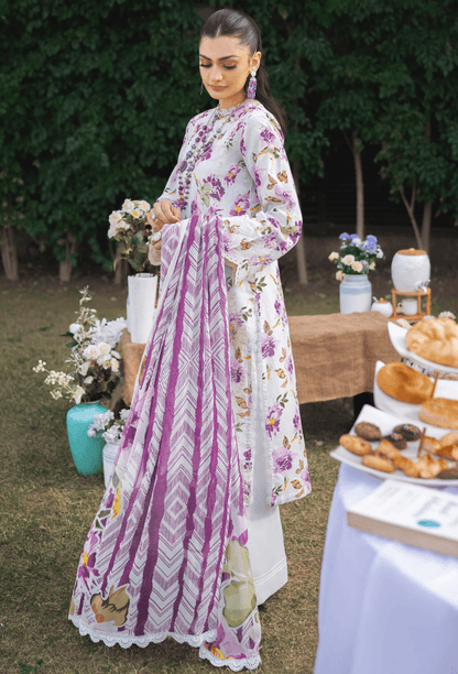 Humdum | Gardenia Lawn 24 | Printkari Lawn PLG 10 - Pakistani Designer Dress - by HumDum | Type: Luxury - 100% Original at Saira Sultan