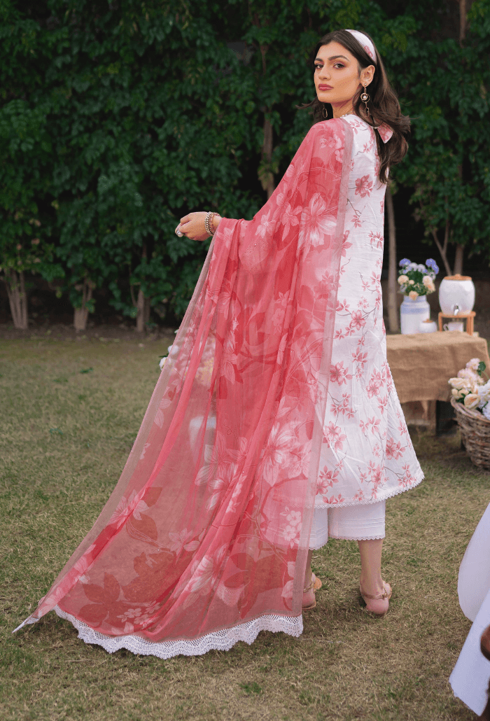 Humdum | Gardenia Lawn 24 | Printkari Lawn PLG 06 - Pakistani Designer Dress - by HumDum | Type: Luxury - 100% Original at Saira Sultan