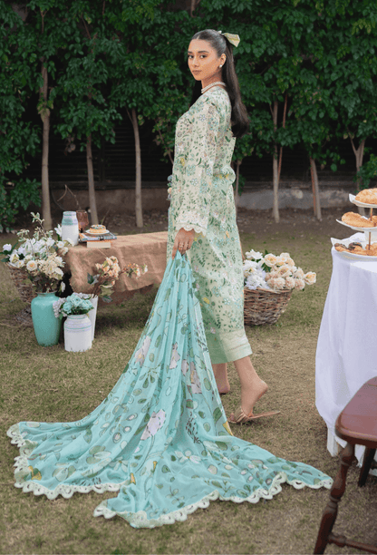 Humdum | Gardenia Lawn 24 | Printkari Lawn PLG 07 - Pakistani Designer Dress - by HumDum | Type: Luxury - 100% Original at Saira Sultan