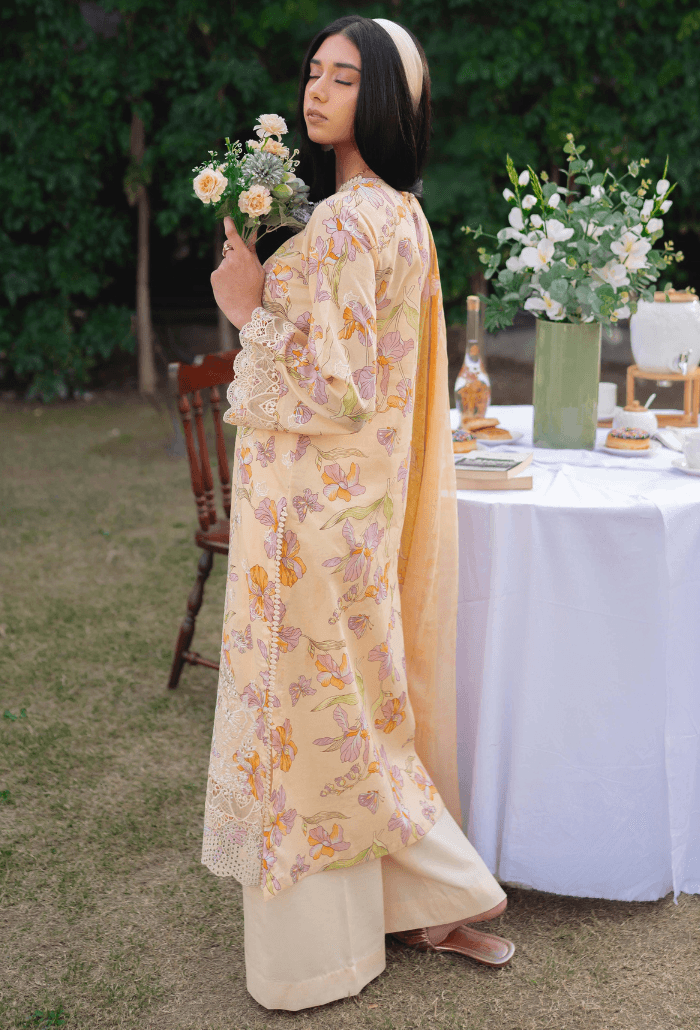 Humdum | Gardenia Lawn 24 | Printkari Lawn PLG 02 - Pakistani Designer Dress - by HumDum | Type: Luxury - 100% Original at Saira Sultan
