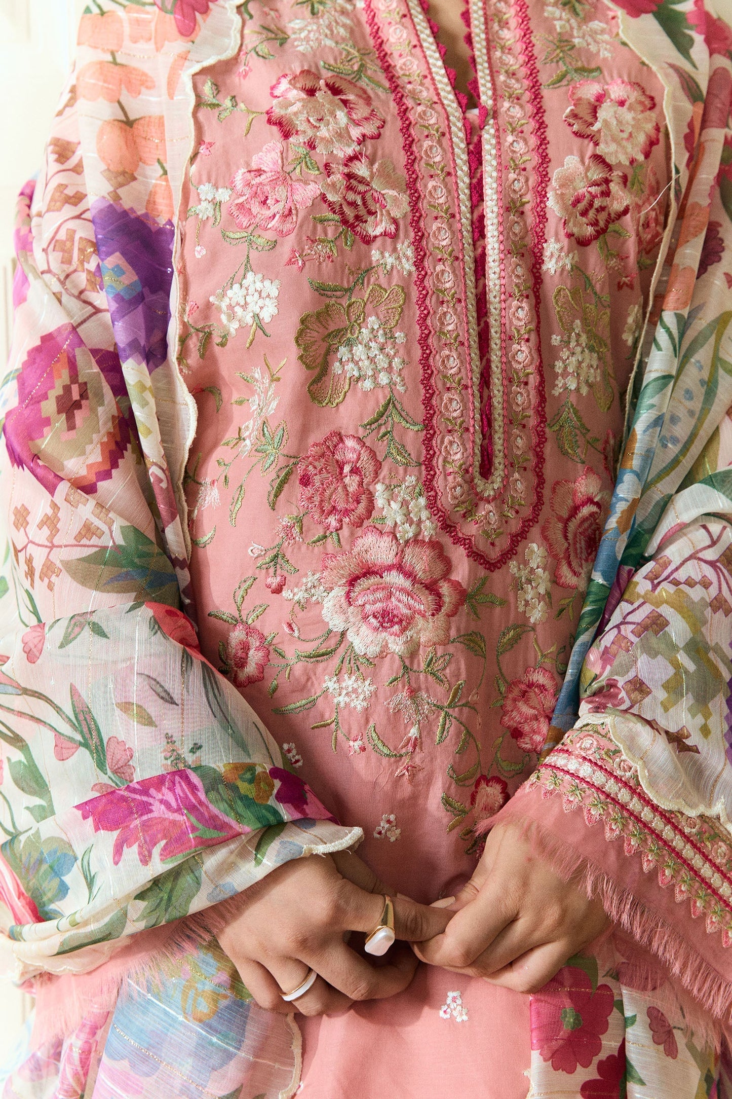 Zara Shahjahan | Coco Eid Edit | Sable-D9 M Ash Pink Lawn