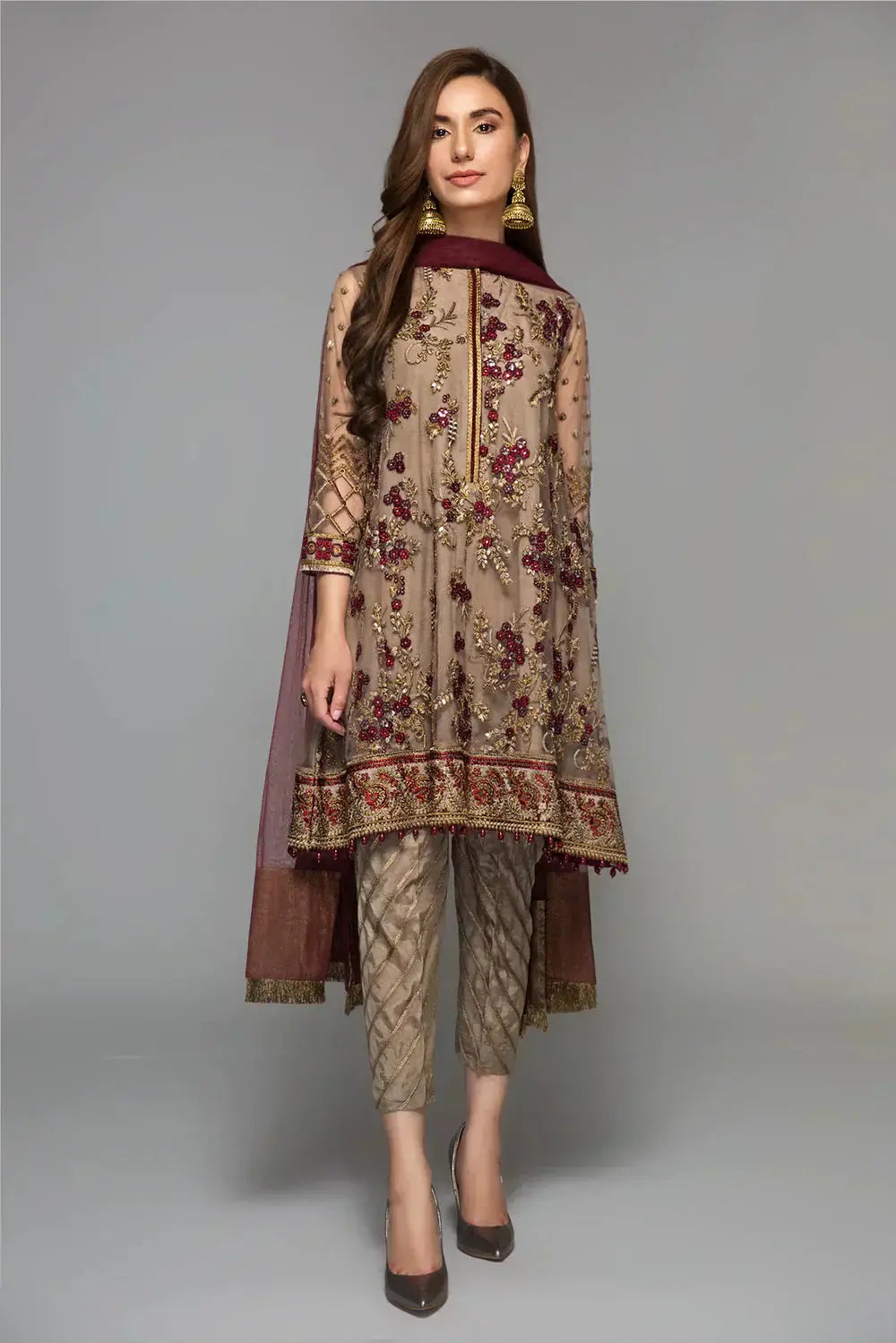 Baroque | Formals Collection | UF-14 - Pakistani Designer Dress - by Baroque | Type: Formal - 100% Original at Saira Sultan