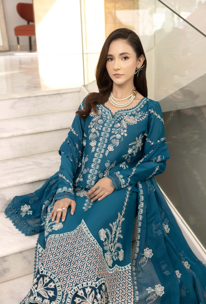 Humdum | Dilkash 25 |Dilkash - D06 L Dark Teal Lawn