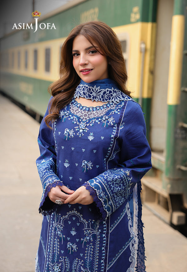 Asim Jofa | Summer Rhapsody | AJUBU-02 Embroidered Jacquard - Pakistani Designer Dress - by Asim Jofa - Type : Ladies Clothes - 100% Original at Saira Sultan