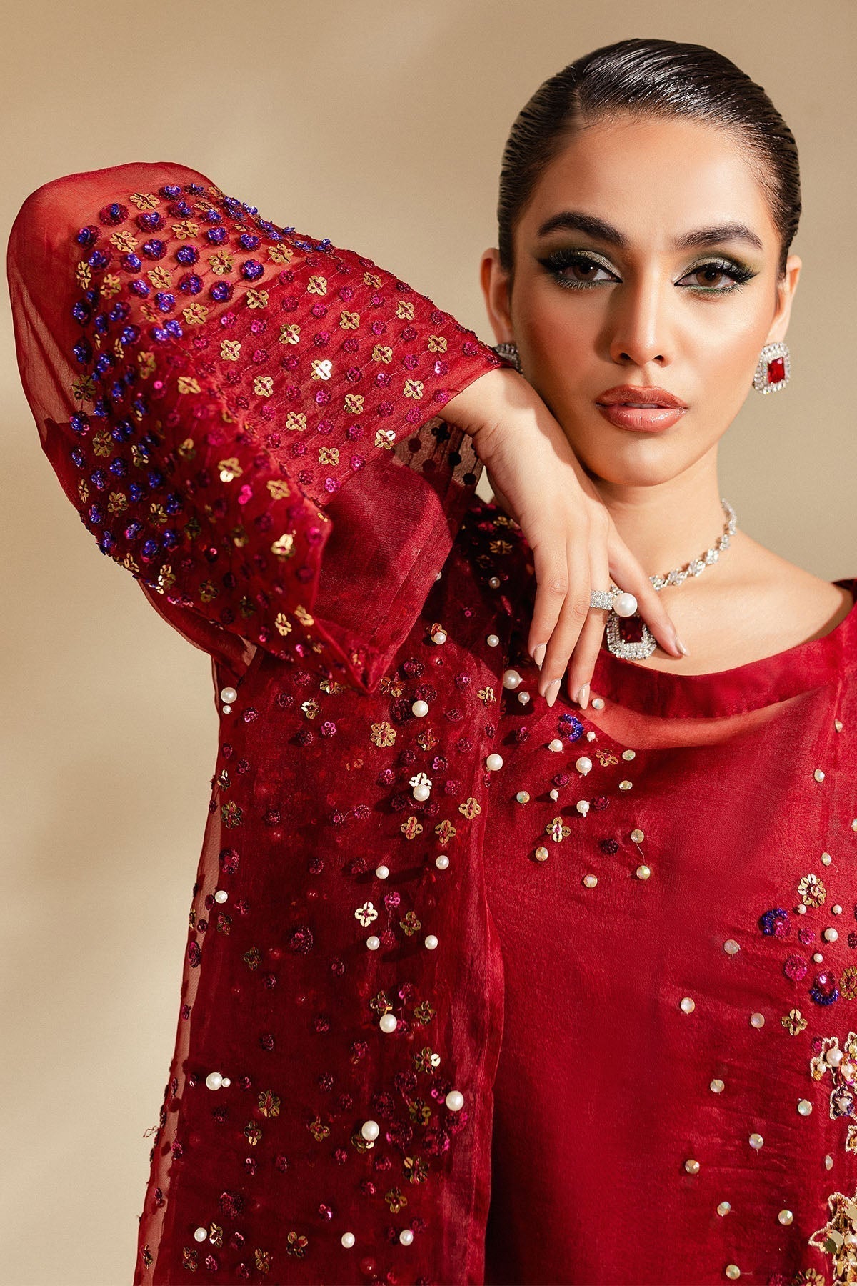 Nureh | Tiny Twinkles | LOVE STRUCK - Pakistani Designer Dress - by Nureh | Type: Formal - 100% Original at Saira Sultan