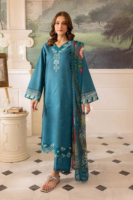 Farasha | Seraya Lawn 24 | PERIWINKLE - Pakistani Designer Dress - by Farasha | Type: Luxury - 100% Original at Saira Sultan