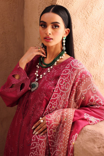 Nureh | Bazaar Lawn | NE-158 XL Maroon Lawn