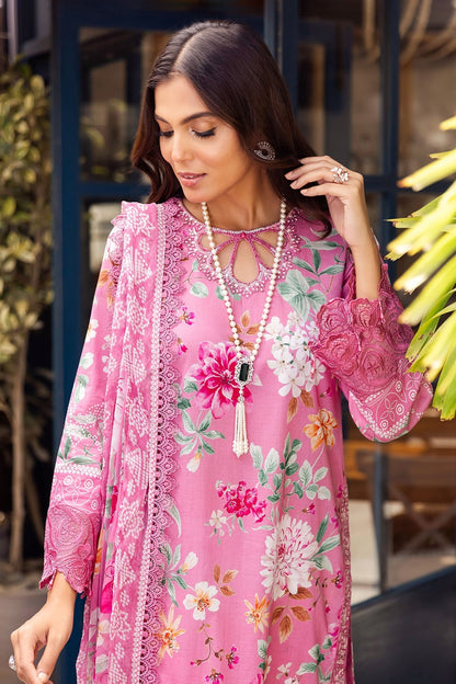 Nureh | Glam Girl Lawn | GL-01 M Pink Lawn