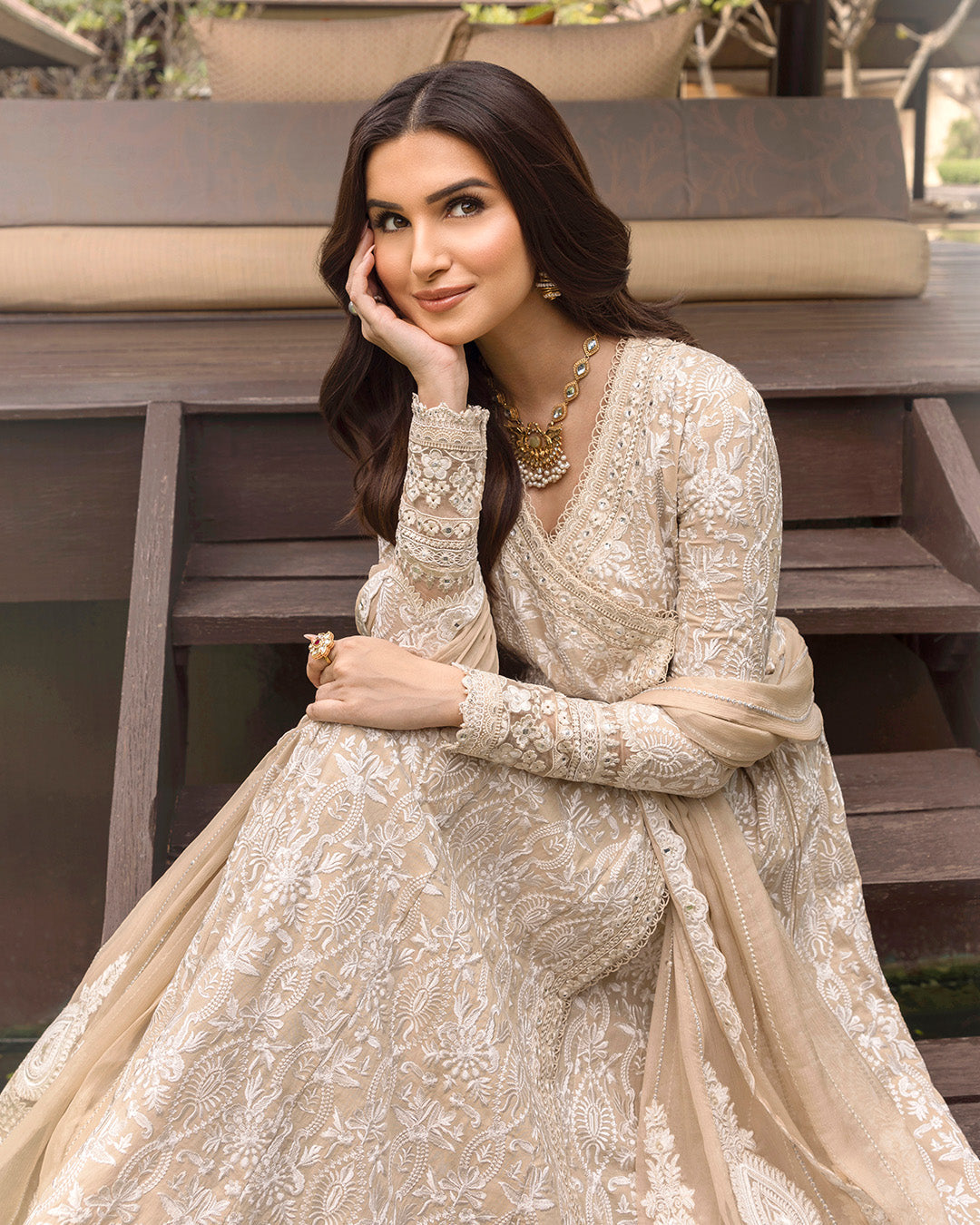 Faiza Saqlain | Zinnia Lawn 25 | Ilima Custom Size Off White Lawn