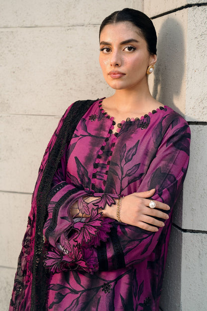Nureh | Glam Girl Lawn | GL-23 M Magenta Crepe