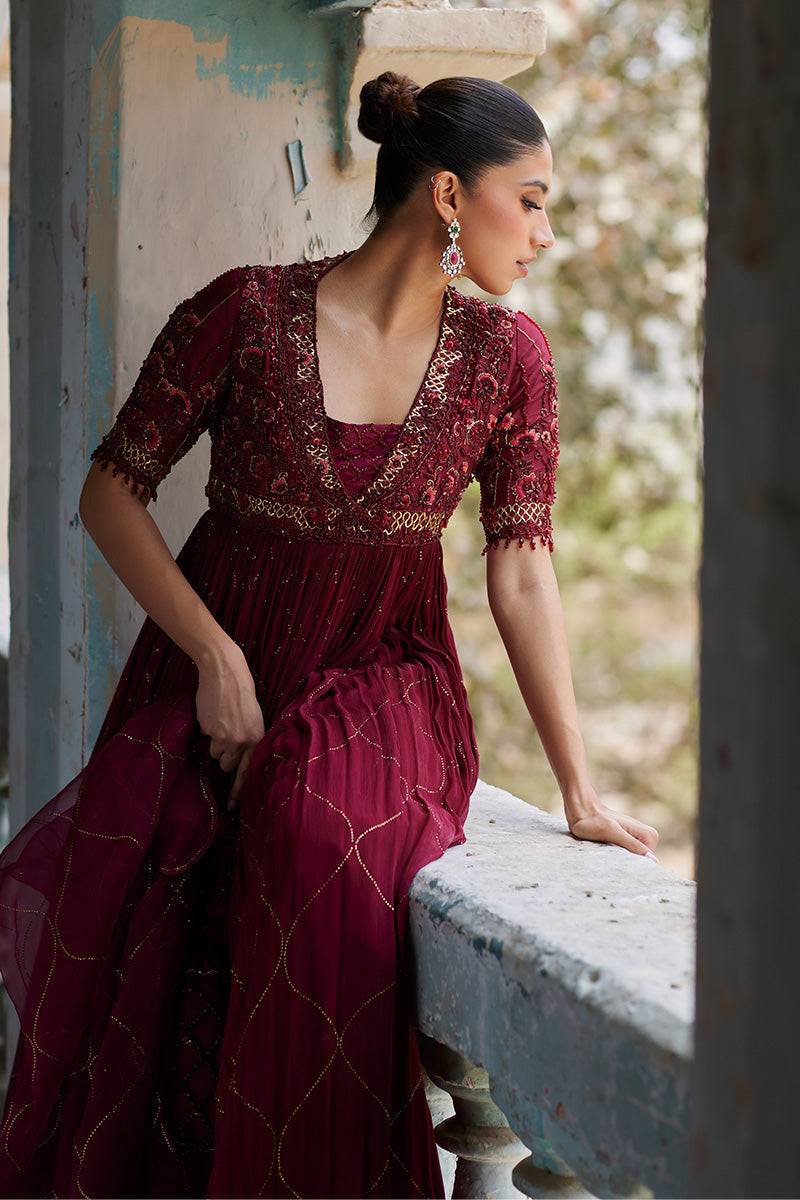 Mina Hassan | Formal Dholki Collection | Arooba - Pakistani Designer Dress - by Mina Hassan | Type: Ladies Clothes - 100% Original at Saira Sultan