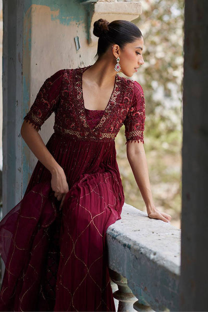 Mina Hassan | Formal Dholki Collection | Arooba - Pakistani Designer Dress - by Mina Hassan | Type: Ladies Clothes - 100% Original at Saira Sultan