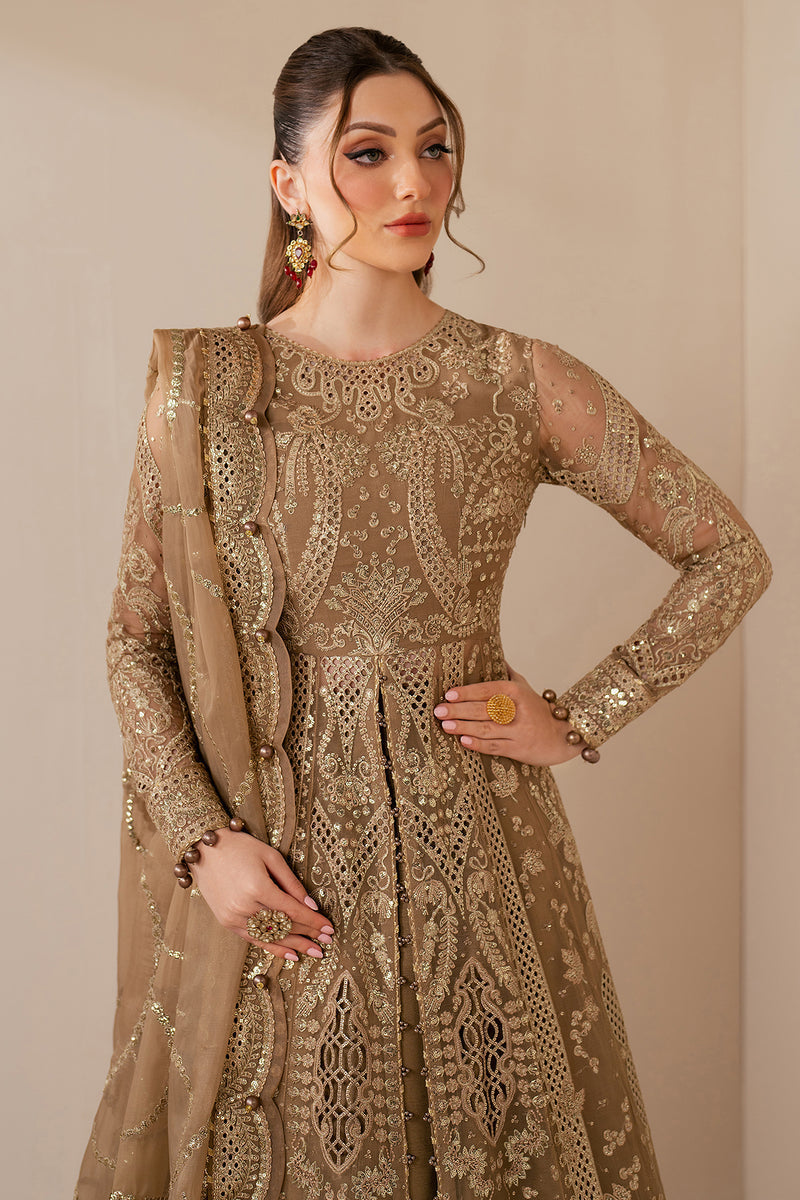 Jazmin | Wedding Formals | WF'25-04 M Light Brown Chiffon