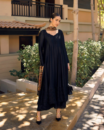 Faiza Saqlain | Carmela Luxury Pret | Shelina S Black Oak Silk