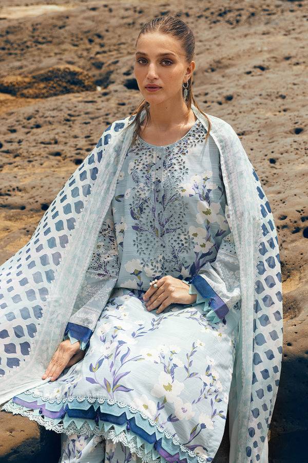 Nureh | Gardenia Lawn 24 | N-08 - Pakistani Designer Dress - by Nureh | Type: Luxury - 100% Original at Saira Sultan
