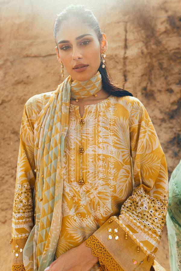 Nureh | Gardenia Lawn 24 | N-02 - Pakistani Designer Dress - by Nureh | Type: Luxury - 100% Original at Saira Sultan