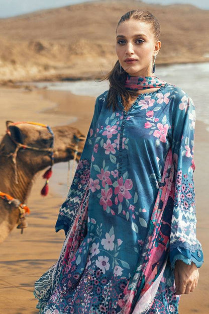 Nureh | Gardenia Lawn 24 | N-03 - Pakistani Designer Dress - by Nureh | Type: Luxury - 100% Original at Saira Sultan