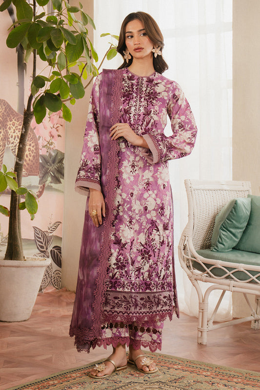 Ayzel | Armelia Printed Lawn 25 | Ren XS Rose Pink Lawn