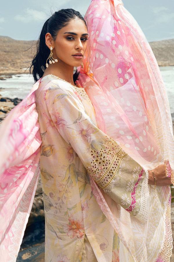 Nureh | Gardenia Lawn 24 | N-06 - Pakistani Designer Dress - by Nureh | Type: Luxury - 100% Original at Saira Sultan