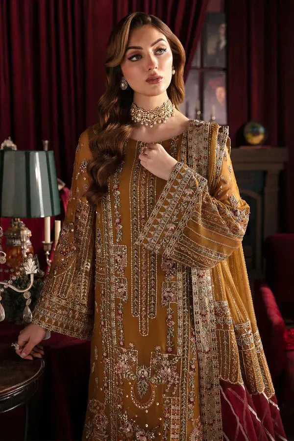Nureh | Elanora Formals 24 | Crimson - Pakistani Designer Dress - by Nureh | Type: Formal - 100% Original at Saira Sultan
