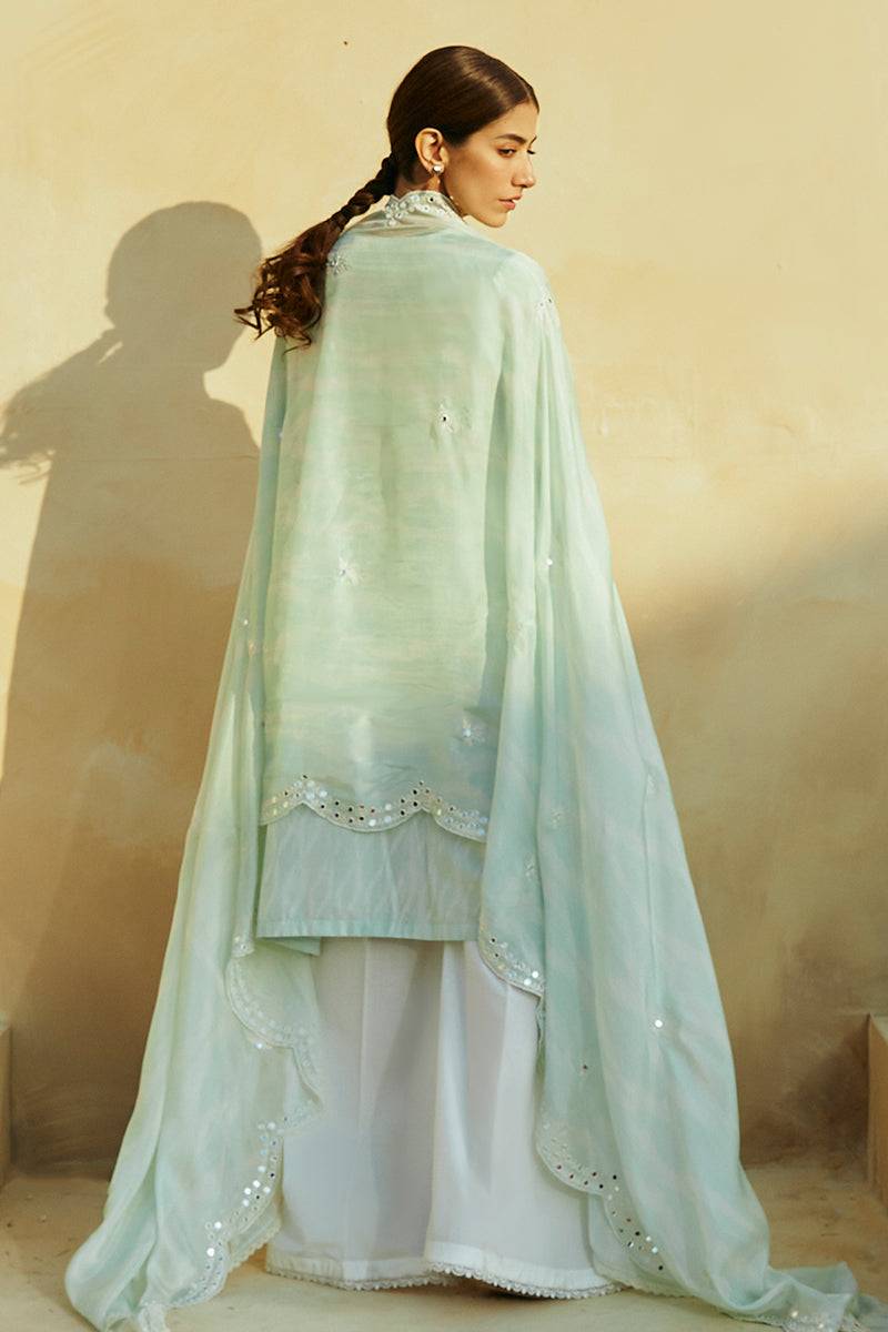 Cross Stitch | Premium Lawn 24 | WHISPER MINT - Pakistani Designer Dress - by Cross Stitch | Type: Formal - 100% Original at Saira Sultan