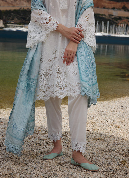 Image | Lawnkari 25 | Elif M White Cotton Lawn