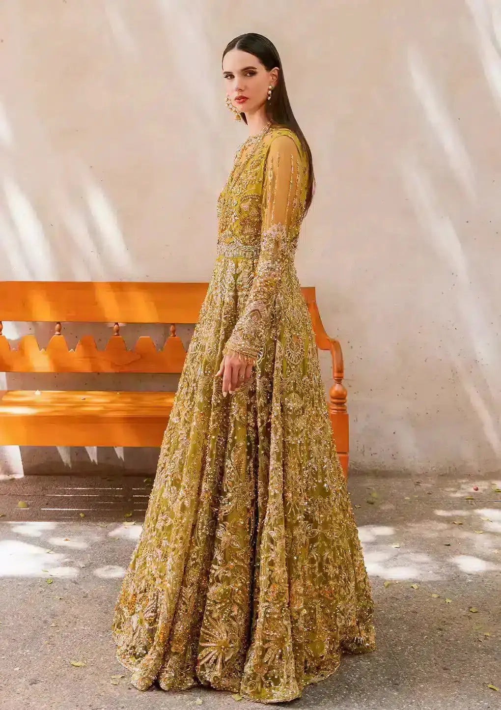 Elaf Premium | Evara Wedding 23 | EEB-05 HENNA - Pakistani Designer Dress - by Elaf Premium | Type: Bridal - 100% Original at Saira Sultan