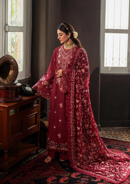 Kahf Premium | Kahf Karandi 25 | KKH-03 ROSELITH - Pakistani Designer Dress - by Kahf Premium - Type : Ladies Clothes - 100% Original at Saira Sultan