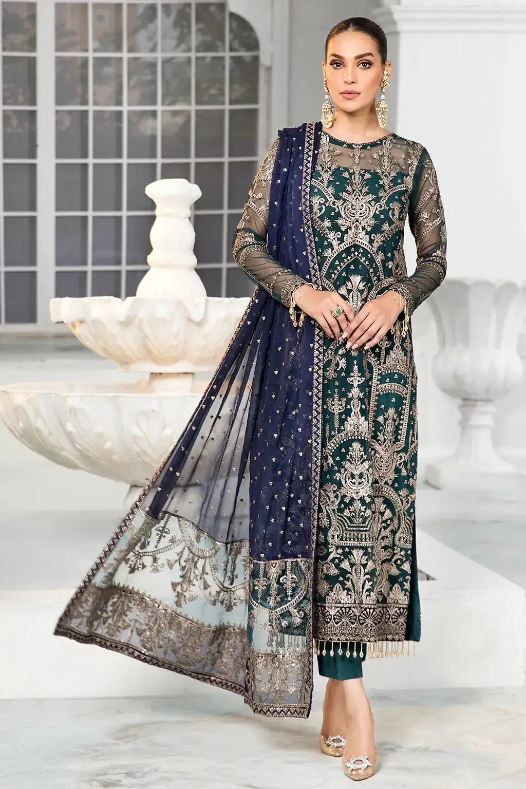 Zarif | DE LUXURY Formals | MEADOW - Pakistani Designer Dress - by Zarif | Type: Formal - 100% Original at Saira Sultan