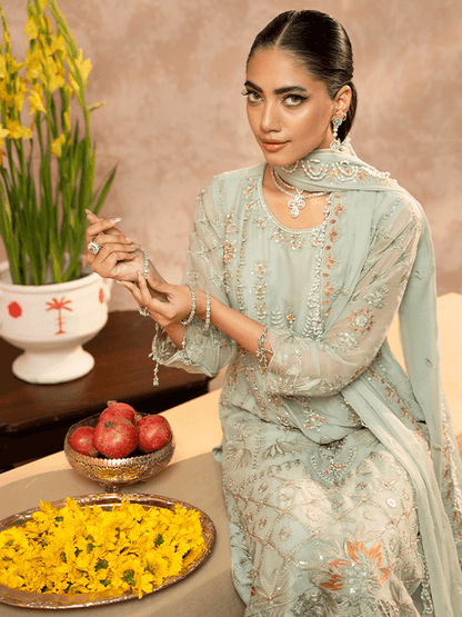 Zebtan | Zeenat Festive Collection | ZN-09 - Pakistani Designer Dress - by Zebtan | Type: Luxury - 100% Original at Saira Sultan