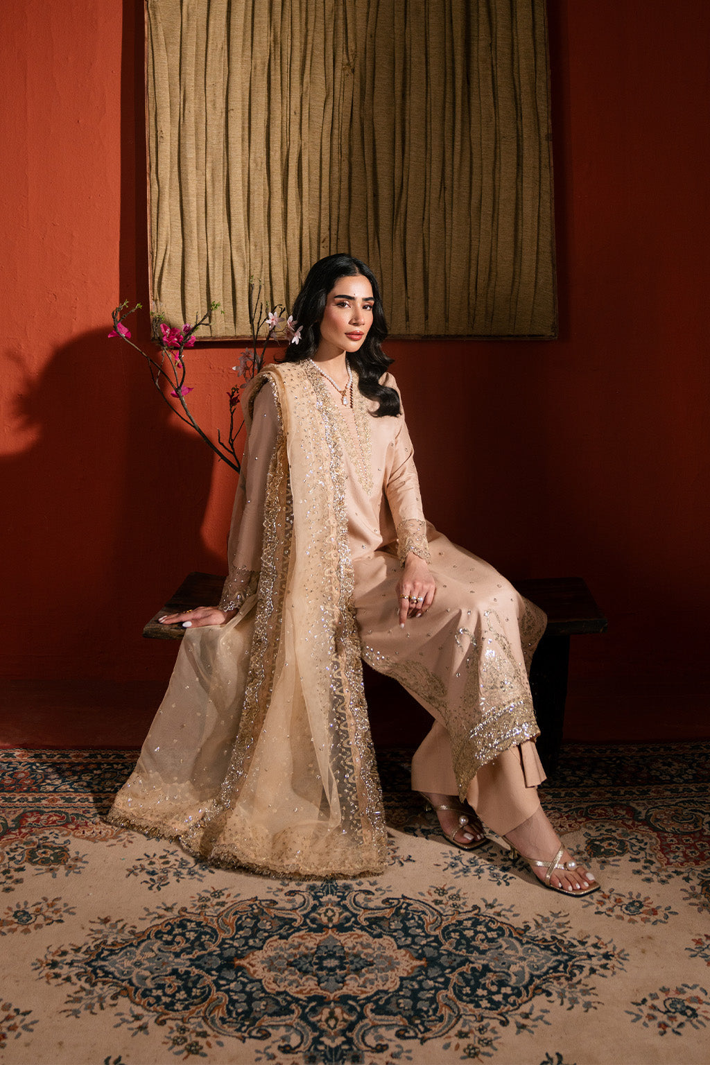 Neeshay | Raw Silk | RTW-RS-06 - Pakistani Designer Dress - by Neeshay - Type : Ladies Clothes - 100% Original at Saira Sultan