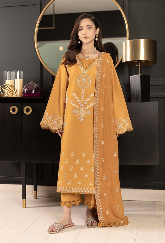 Humdum | Dilkash 25 | Dilkash - D03 XS Champagne Gold Lawn
