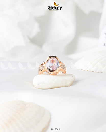 Amethyst Ring White 17