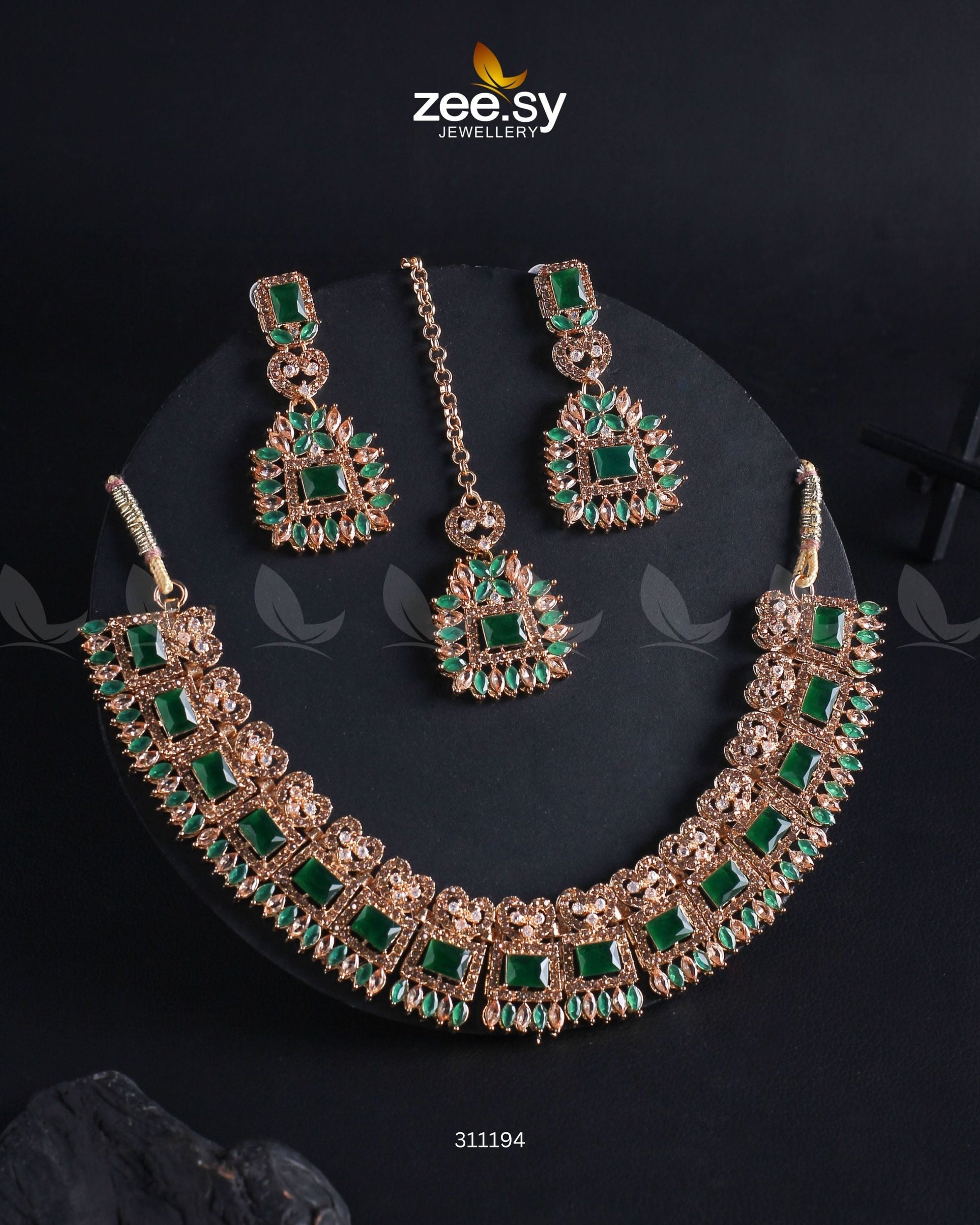 Elysium Necklace Golden Green