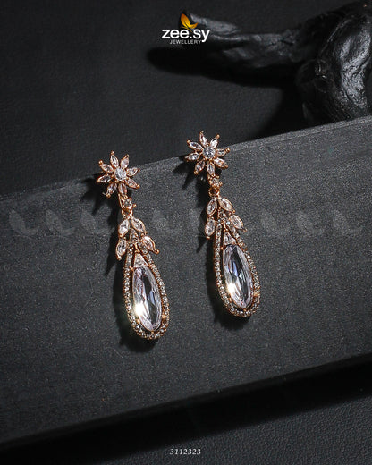 Rimsha's Earrings Golden White