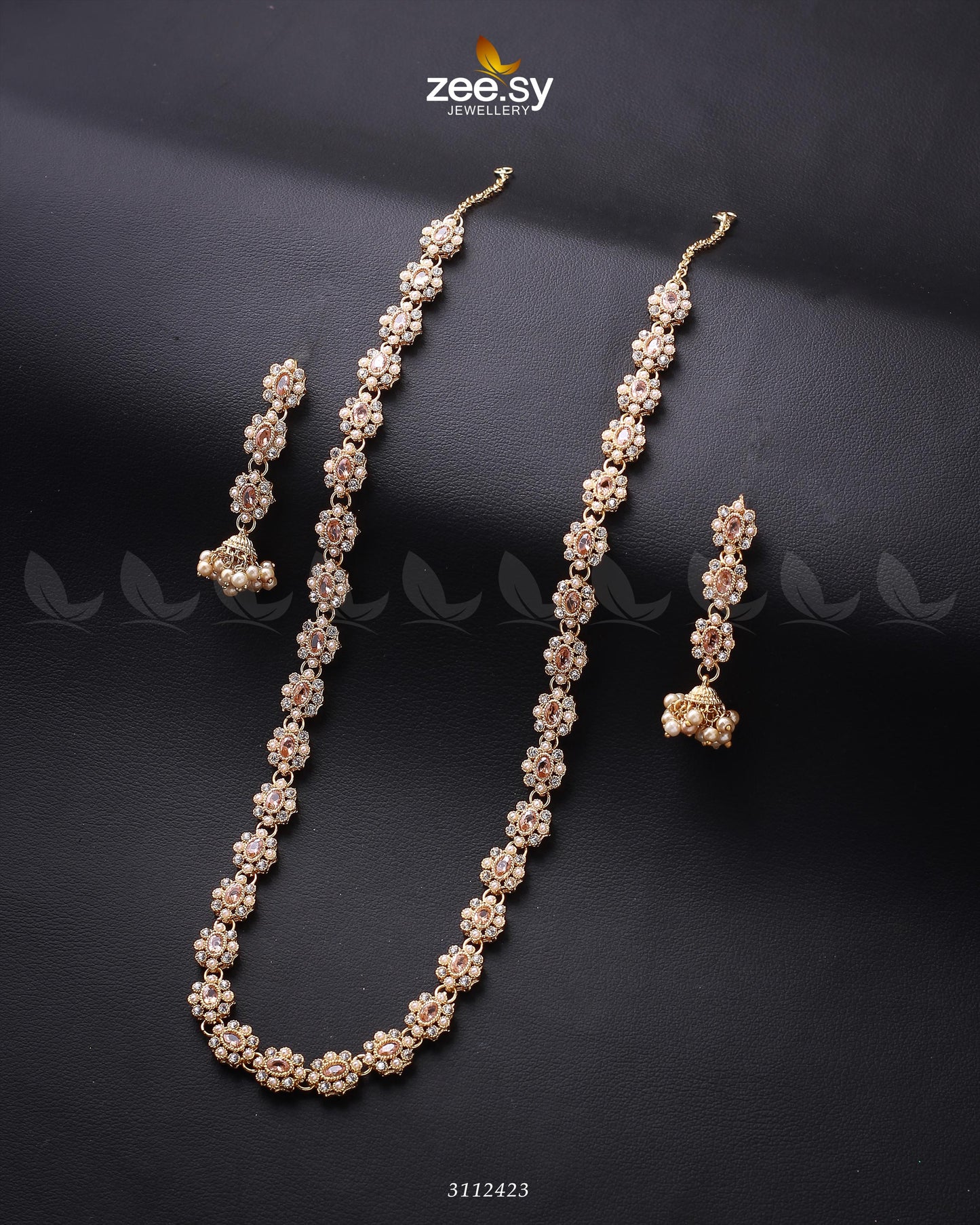 Reema Malla Necklace Golden Champagne